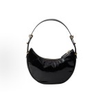 PRADA Arque Naplak hand-held shoulder bag for both men and women, black couple style